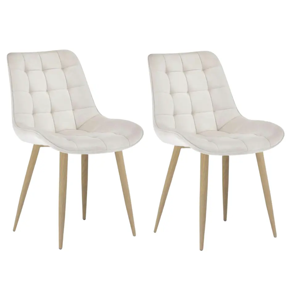 Pack de 2 Sillas Milano Velvet Oak  1