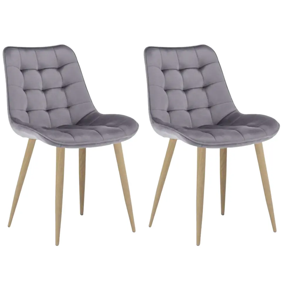 Pack de 2 Sillas Milano Velvet Oak  3