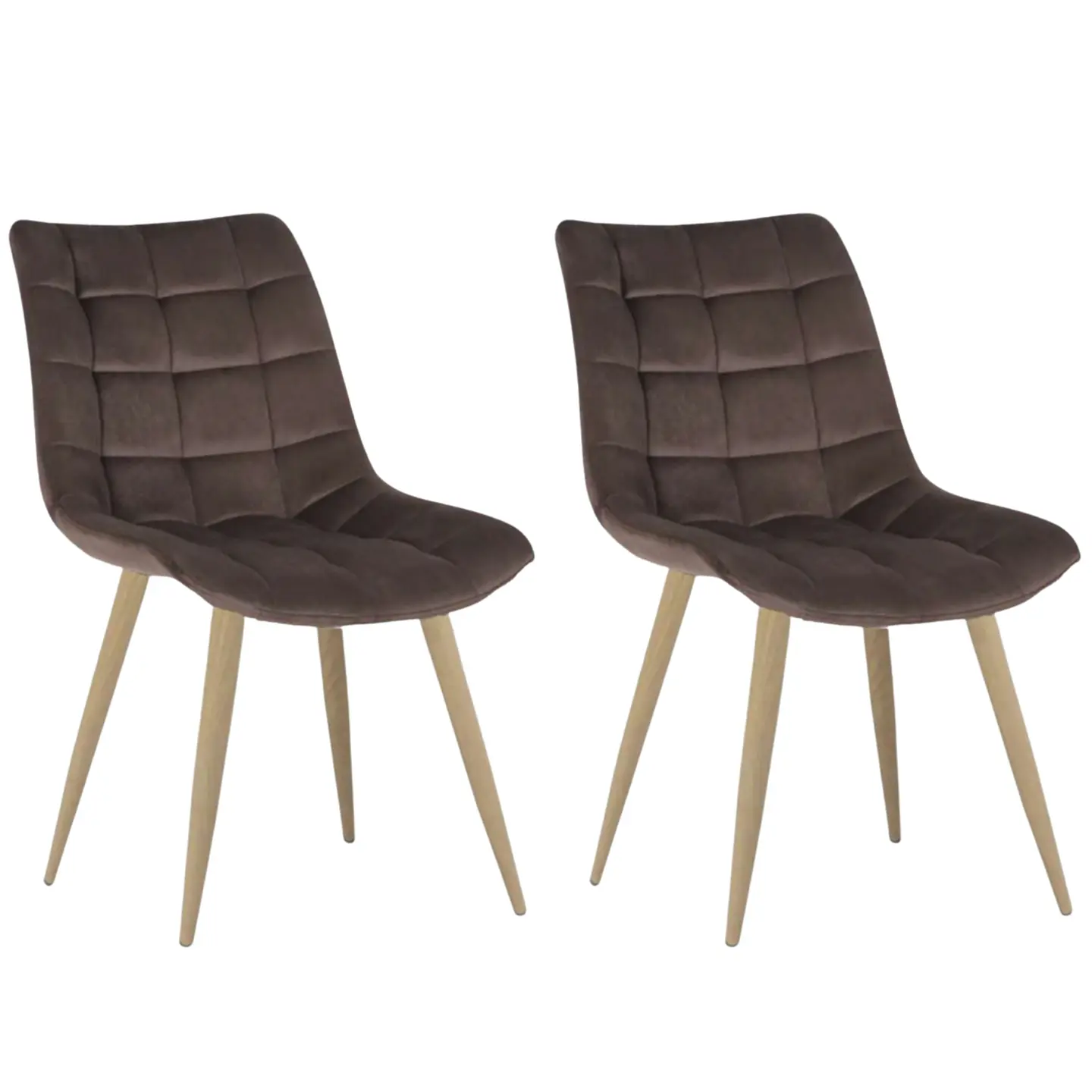 Pack de 2 Sillas Milano Velvet Oak  4