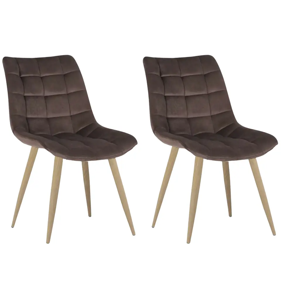 Pack de 2 Sillas Milano Velvet Oak  4