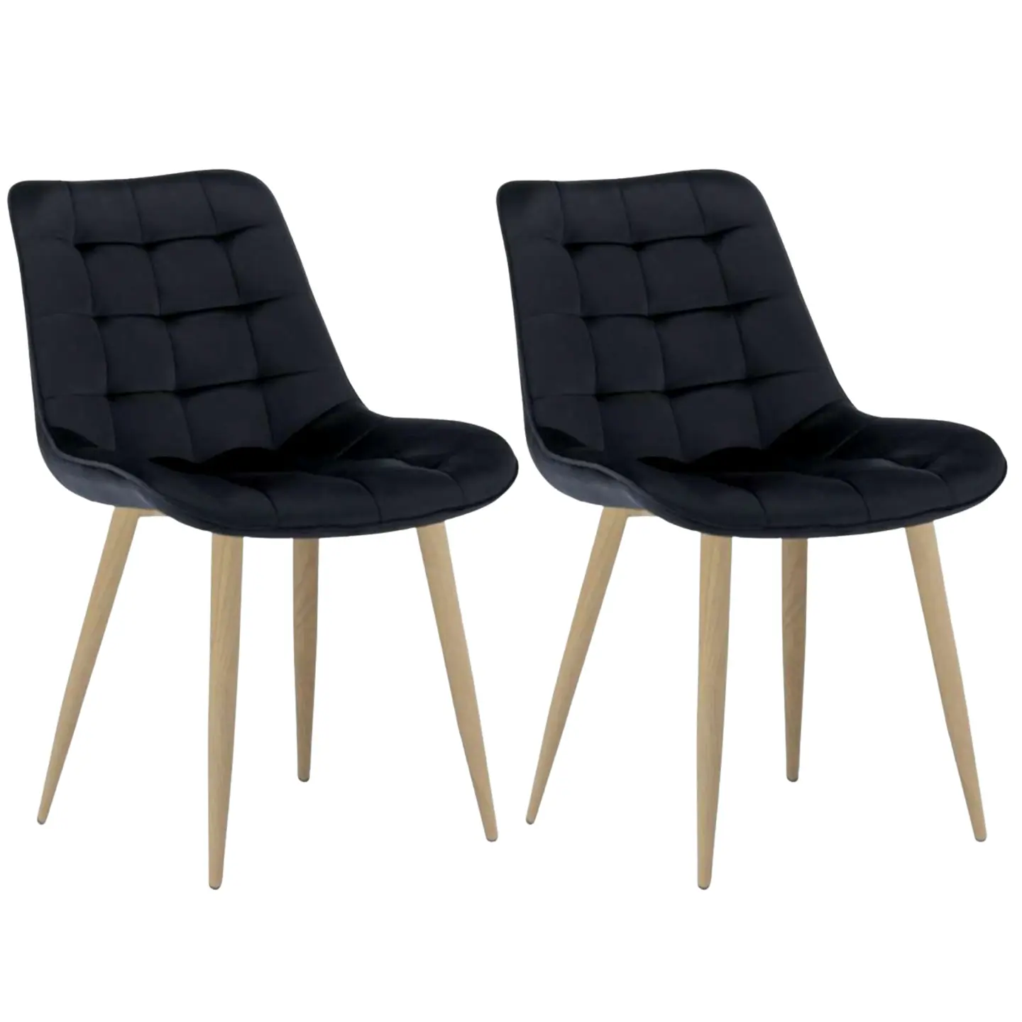 Pack de 2 Sillas Milano Velvet Oak  2
