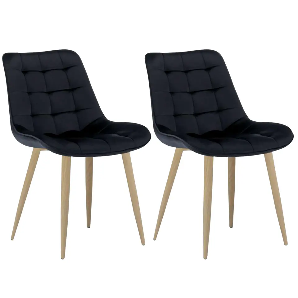 Pack de 2 Sillas Milano Velvet Oak  2