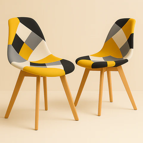 Pack de 2 Sillas Patchwork Tulip 