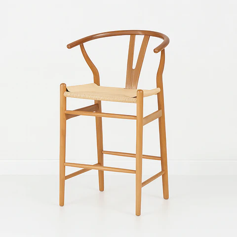 Taburete Wishbone Natural 75cm 