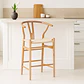 Pack de 2 Taburetes Wishbone Natural 75cm  - Miniatura 2
