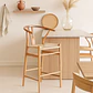 Pack de 2 Taburetes Wishbone Natural 75cm  - Miniatura 5