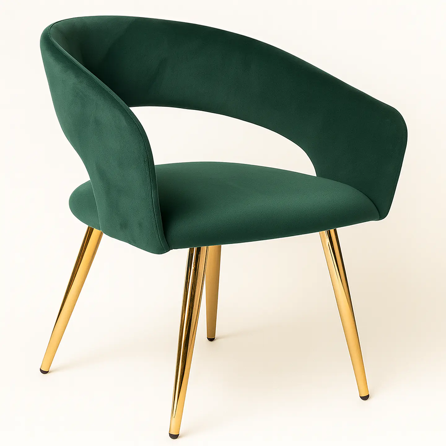 Sitial Curvus Velvet Base Dorada 6
