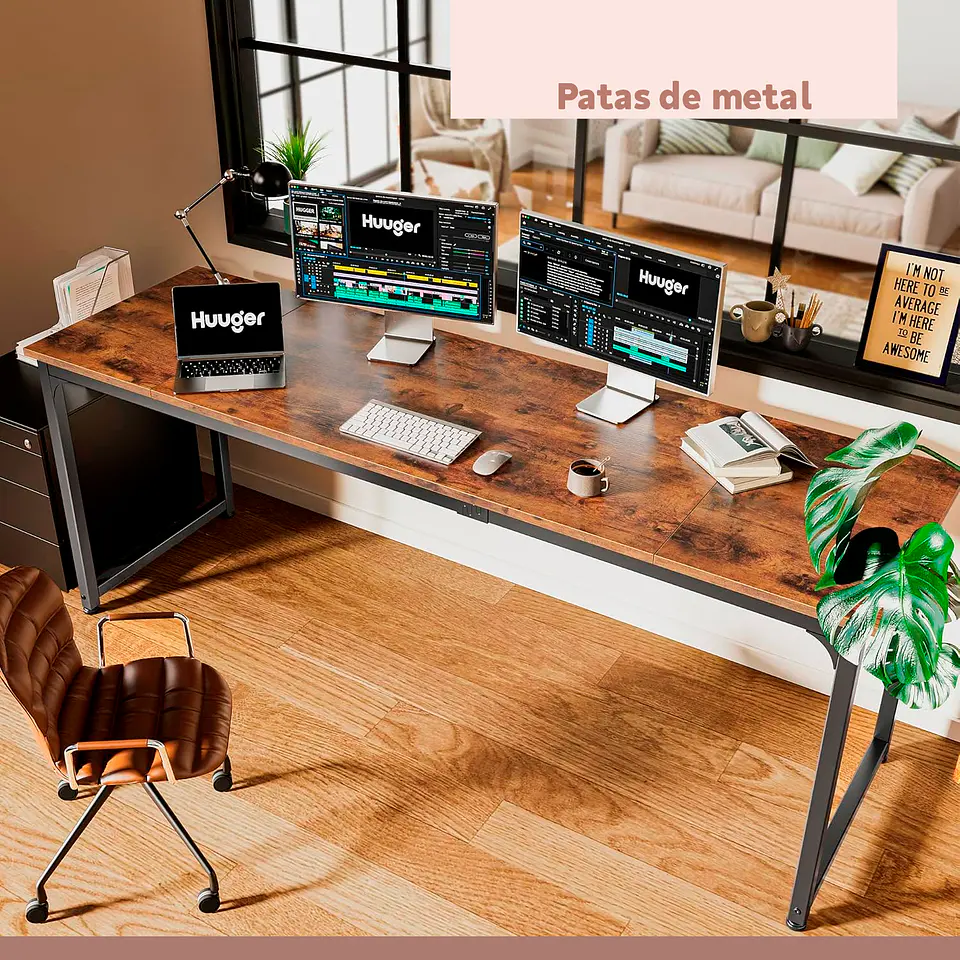 Escritorio XL Rustico 200x60cm 4
