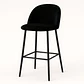 Taburete Berna Velvet Base Negro 65cm - Miniatura 2