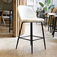 Taburete Berna Velvet Base Negro 65cm - Miniatura 4
