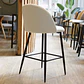 Pack de 2 Taburetes Berna Velvet Base Negro 65cm - Miniatura 5