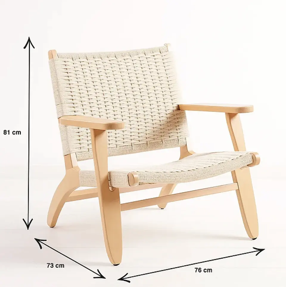 Pack de 2 Butacas Sitiales Wegner Natural 6