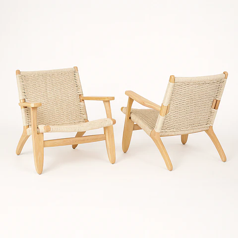 Pack de 2 Butacas Sitiales Wegner Natural