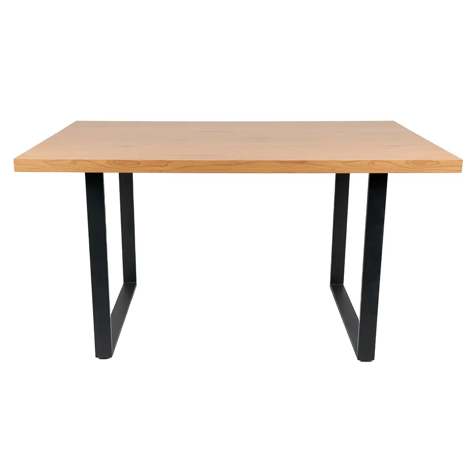 Set Comedor Mesa Industrial Rectangular  + Sillas Windsor Madera Negro 7