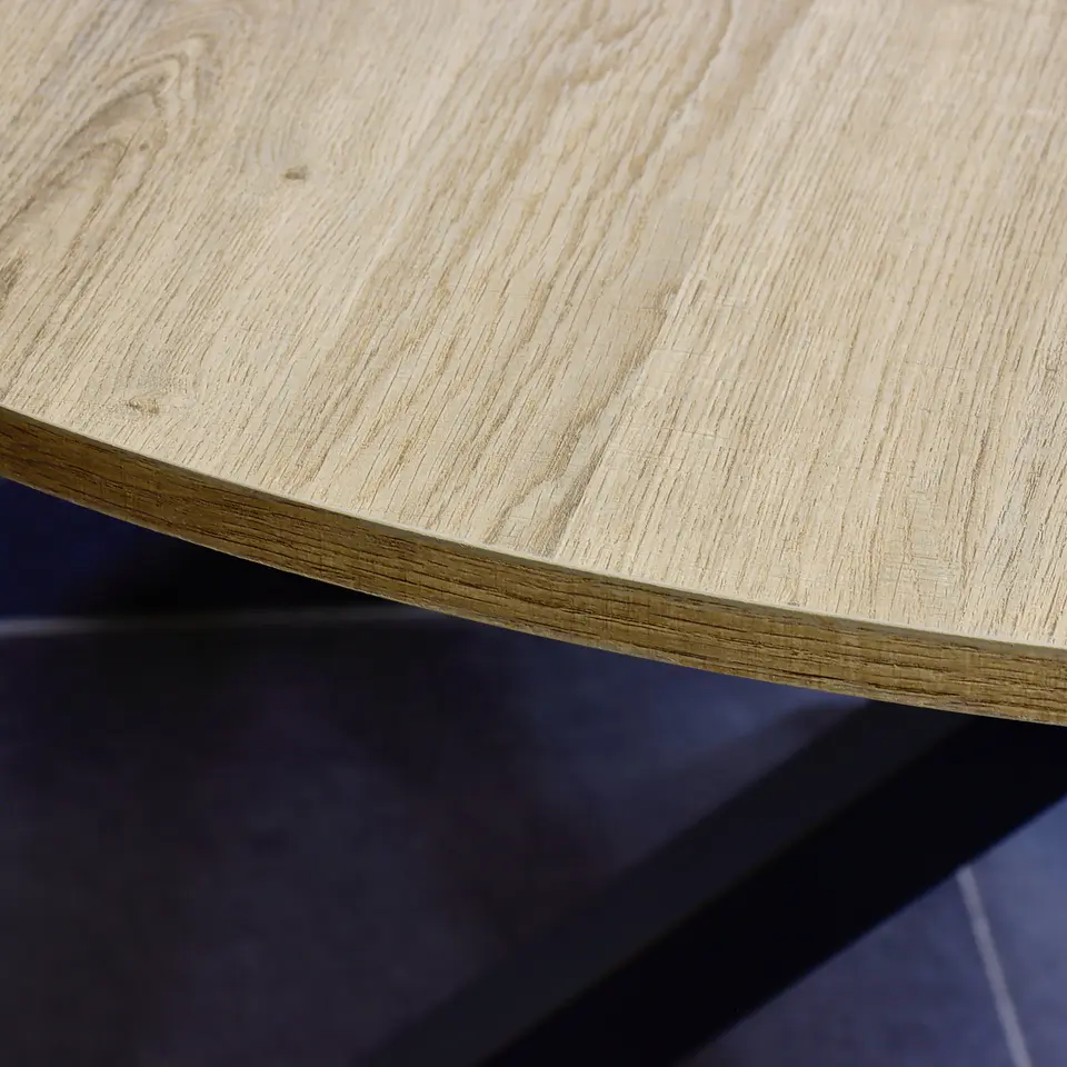 Set Comedor Mesa Ohmioh Redonda + 4 Sillas Windsor Madera 9