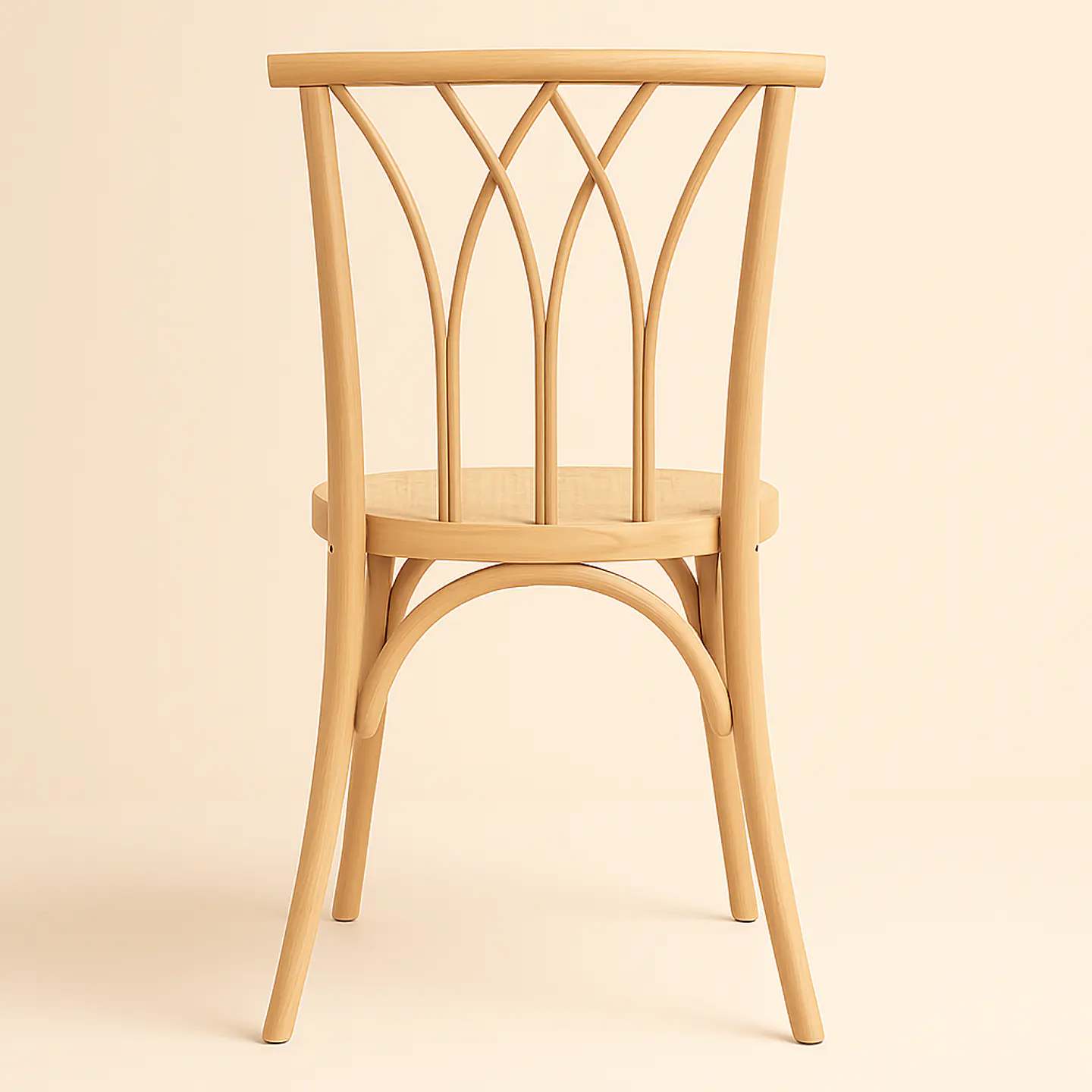 Set Comedor Mesa Rectangular de Cuarzo + Sillas Crosswood Madera Natural 5