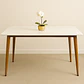 Set Comedor Mesa Rectangular de Cuarzo + Sillas New Soma de Madera Natural - Miniatura 6