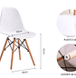 Comedor Redondo 80cm + 4 Sillas Eames Clásicas - Miniatura 8