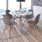 Comedor Redondo 80cm + 4 Sillas Eames Clásicas - Miniatura 9