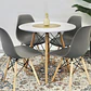 Comedor Redondo 80cm + 4 Sillas Eames Clásicas - Miniatura 3