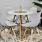 Comedor Redondo 80cm + 4 Sillas Eames Clásicas - Miniatura 1