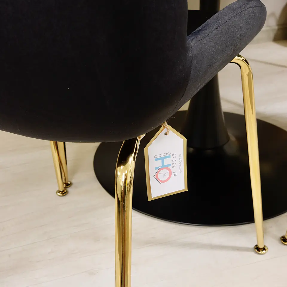Comedor Redondo Tulip 100cm + 4 Sillas Berta 6