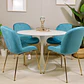 Comedor Redondo Tulip 100cm + 4 Sillas Berta - Miniatura 5