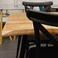 Comedor Rectangular Rusti + Sillas Crossback Basic Negro  - Miniatura 7