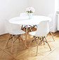 Comedor Redondo Eames 100cm + 4 Sillas Eames Clásicas - Miniatura 3