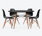Comedor Redondo Eames 100cm + 4 Sillas Eames Clásicas - Miniatura 2