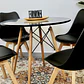 Comedor Redondo Eames 80cm + 4 Sillas Eames Acolchadas  - Miniatura 4
