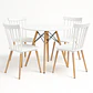 Comedor Redondo Eames de 80cm + 4 Sillas Windsor  - Miniatura 1