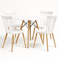 Comedor Redondo Eames de 80cm + Sillas Windsor  - Miniatura 1