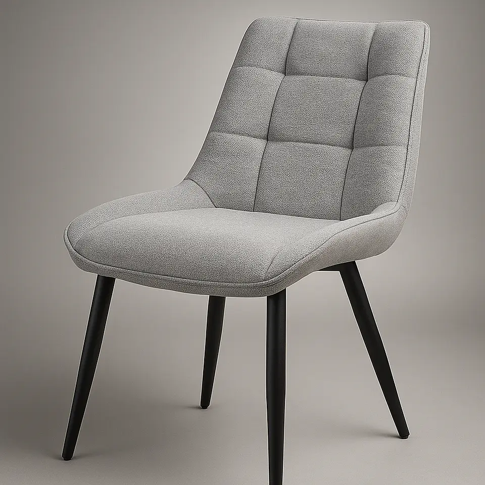 Silla Milano Lino Base Negro 1