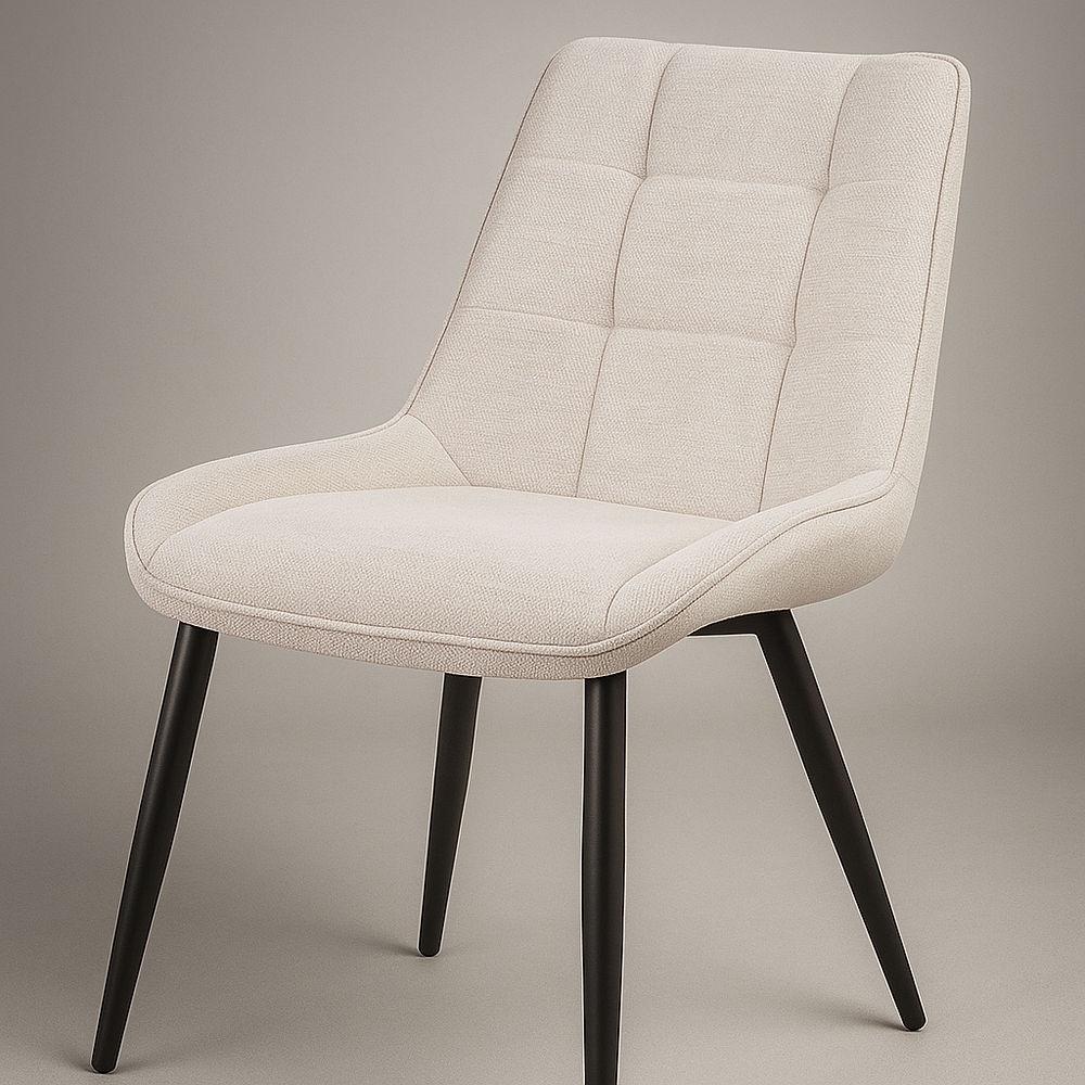 Silla Milano Lino Base Negro 2