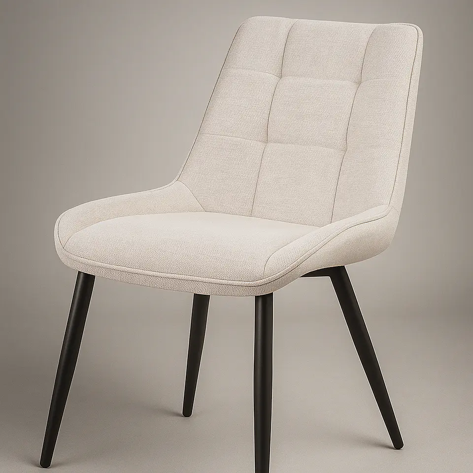 Silla Milano Lino Base Negro 2