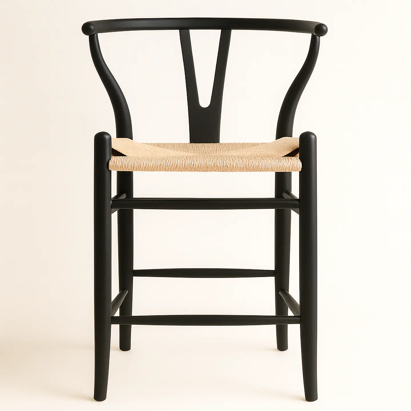 Taburete Wishbone de Madera 66cm 2