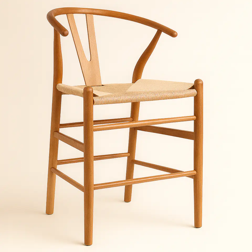Taburete Wishbone de Madera 66cm 1