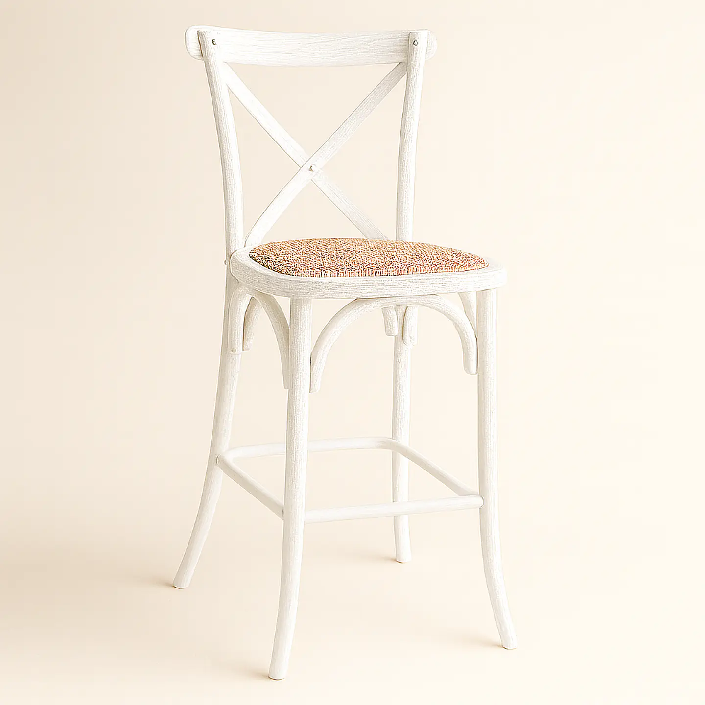 Taburete Crossback de Madera 66cm 4