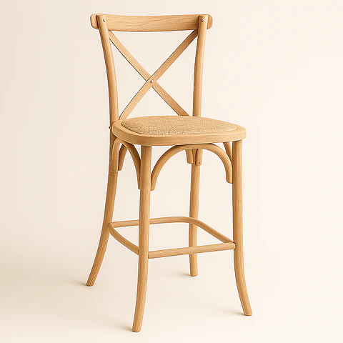 Taburete Crossback de Madera 66cm