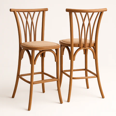 Pack de 2 Taburetes Crosswood de Madera 66cm