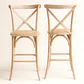 Pack de 2 Taburetes Crossback de Madera 66cm - Miniatura 5