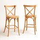 Pack de 2 Taburetes Crossback de Madera 66cm - Miniatura 1