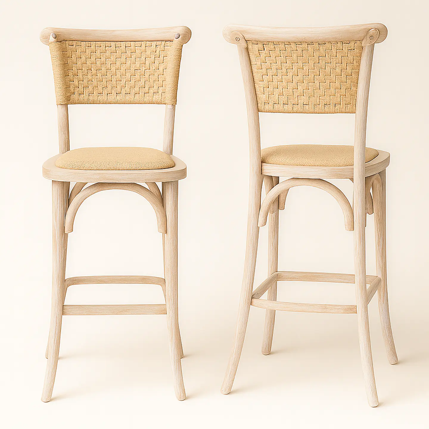 Pack de 2 Taburetes Toscana de Madera 66cm 2