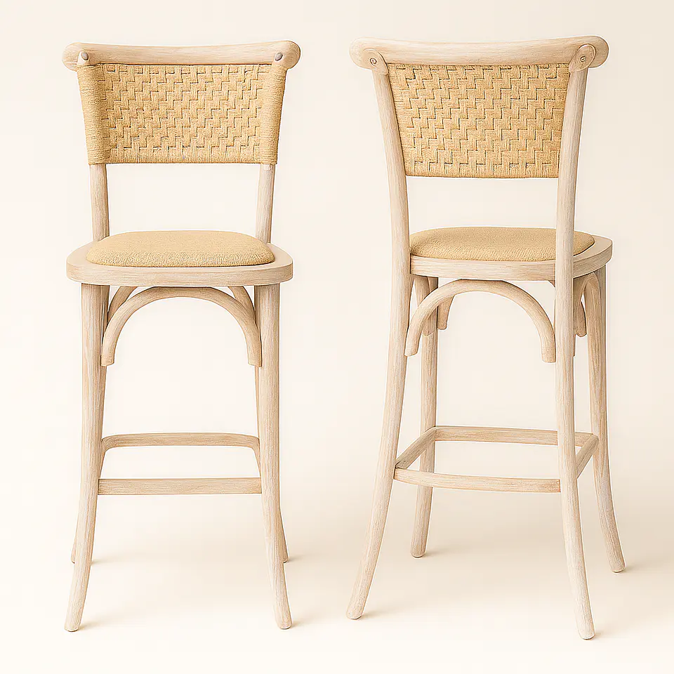 Pack de 2 Taburetes Toscana de Madera 66cm 2