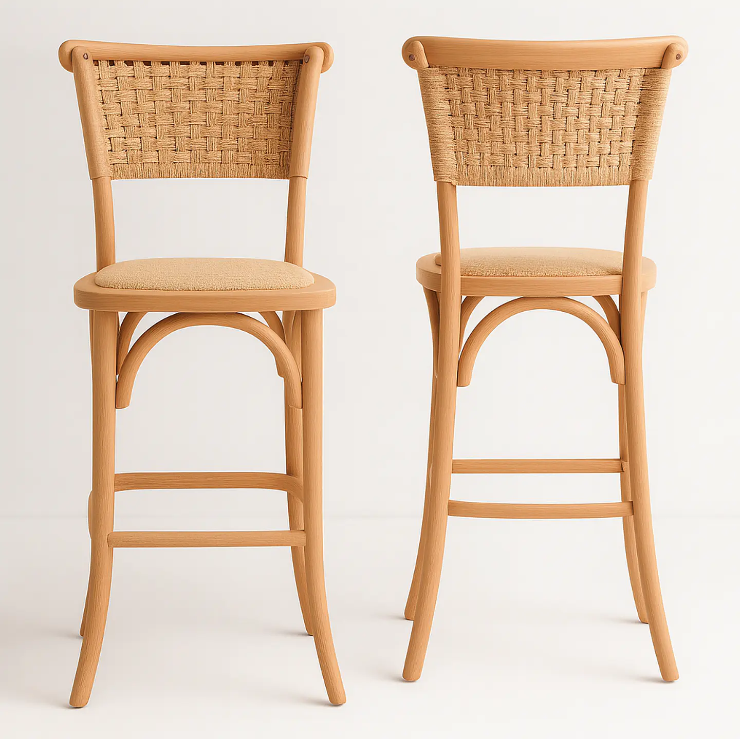 Pack de 2 Taburetes Toscana de Madera 66cm 1