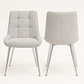 Pack de 2 Sillas Milano Lino Base Plata - Miniatura 3