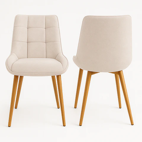 Pack de 2 Sillas Milano Lino Oak