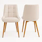 Pack de 2 Sillas Milano Lino Oak - Miniatura 1