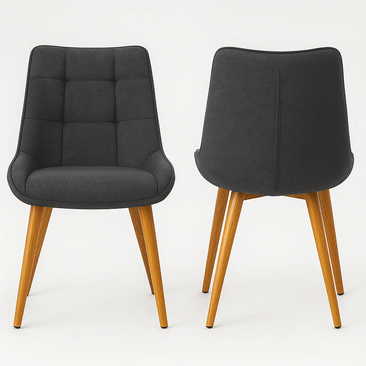Pack de 2 Sillas Milano Lino Oak 2